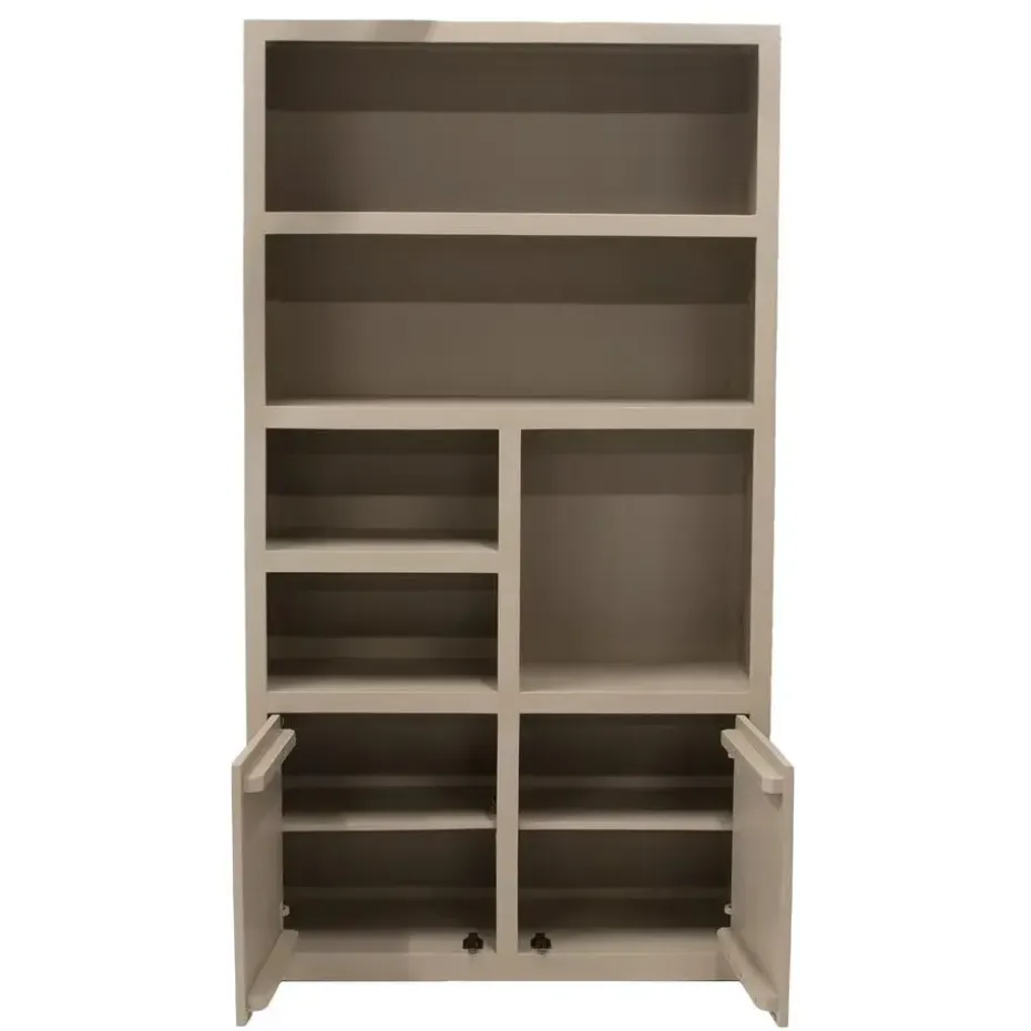 Wandkast Hardhout Beige - 120x45x220cm - Xander