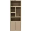 Wandkast Hardhout Beige - 80x45x220cm - Xander