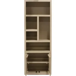 Wandkast Hardhout Beige - 80x45x220cm - Xander