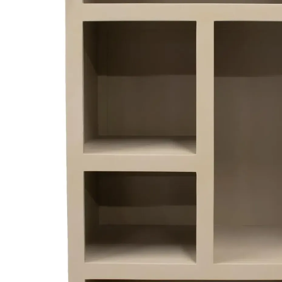 Wandkast Hardhout Beige - 80x45x220cm - Xander