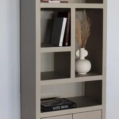 Wandkast Hardhout Beige - 80x45x220cm - Xander