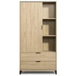 Wandkast Lucca - eikenkleur - 190x95x40 cm