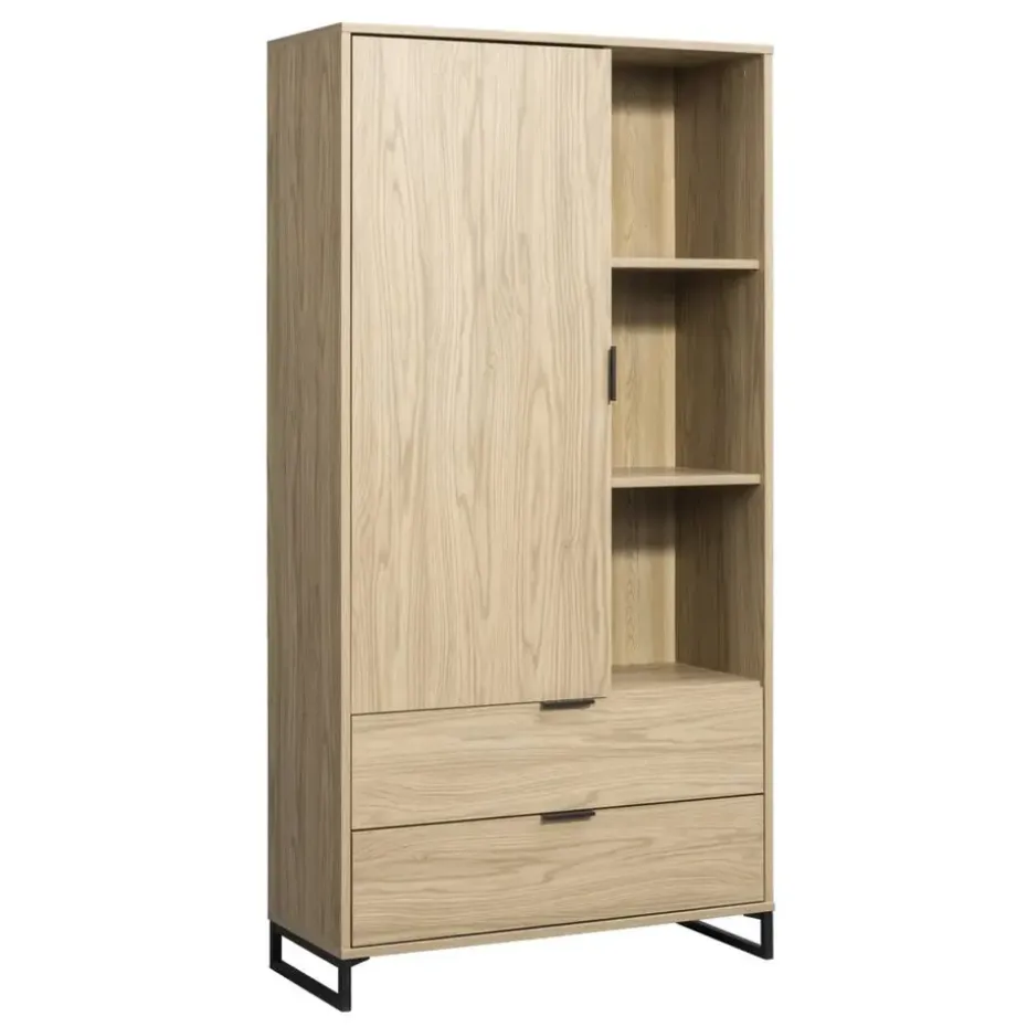 Wandkast Lucca - eikenkleur - 190x95x40 cm