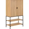 Wandkast Naturel Eikenlook - 80x40x140cm - Juna