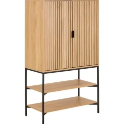 Wandkast Naturel Eikenlook - 80x40x140cm - Juna