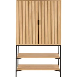 Wandkast Naturel Eikenlook - 80x40x140cm - Juna