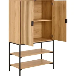 Wandkast Naturel Eikenlook - 80x40x140cm - Juna