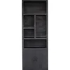 Wandkast Zwart - 80x45x220cm - Kast Xander