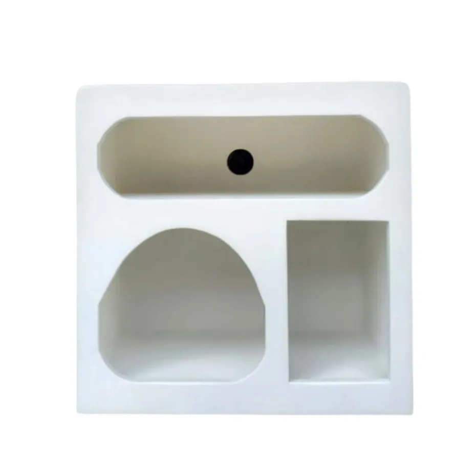 Wandkastje Wit Hout - 60x33x60cm - Caya