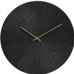 Wandklok Malaga - zwart MDF - Ø40 cm