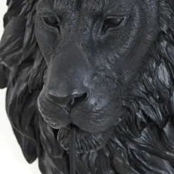 Wandlamp Lion - Zwart - 33.5x19x40.5cm