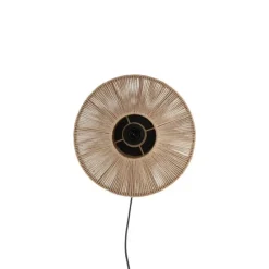 Wandlamp Lyra - Bruin - Ø31cm