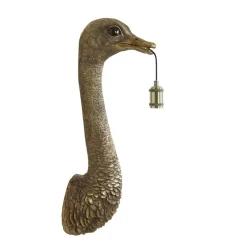 Wandlamp Ostrich - Brons - 25x19x72cm