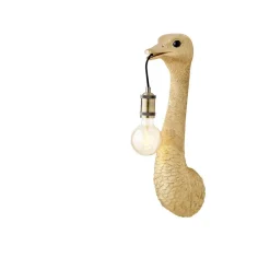 Wandlamp Ostrich - Goud - 18x15,5x57,5cm