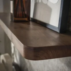 Wandplank Bruin Acaciahout - 120x20x4cm - Carve