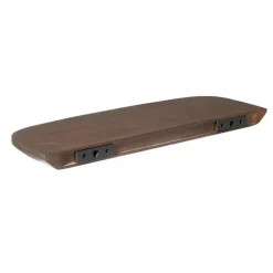 Wandplank Bruin Hout - Set van 3 - 60x20x15cm - Gusta