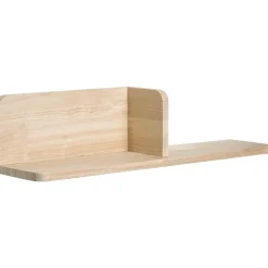 Wandplank Mick naturel rubberwood - 14x60x14 cm