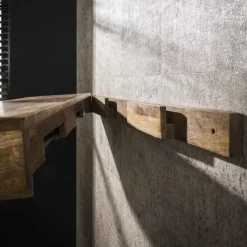 Wandplank Naturel Hout - 118x35x10cm - Sleek