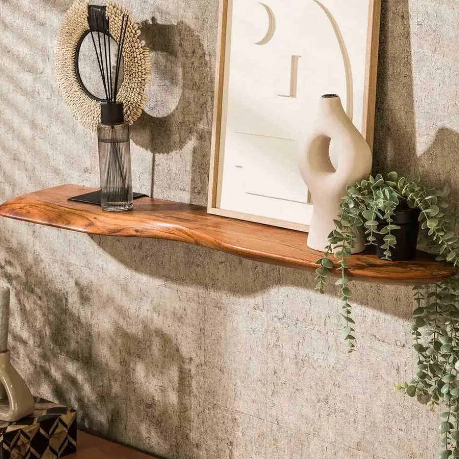 Wandplank Oranja 120 cm-massief acacia