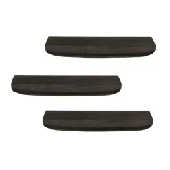 Wandplank Zwart - Set van 3 - 60x20x15cm - Gusta