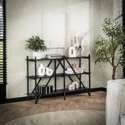 Wandrek - Metaal - 130x85cm - Zwart - Piega