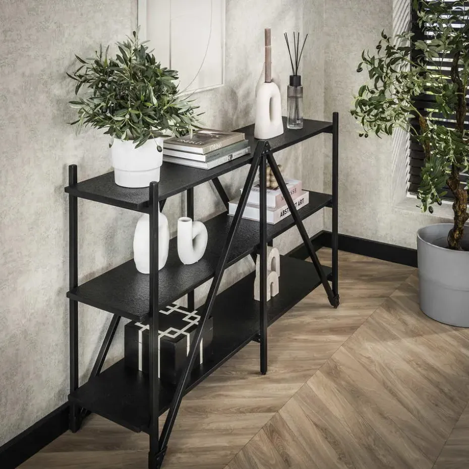 Wandrek - Metaal - 130x85cm - Zwart - Piega