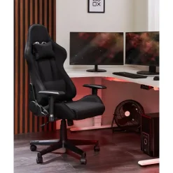 WARRIOR - Gamestoel - Zwart - Polyester