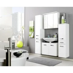 Wastafelonderkast Bobbi 60cm 2 deuren - wit