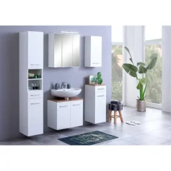 Wastafelonderkast Pares 60cm 2 lades - wit