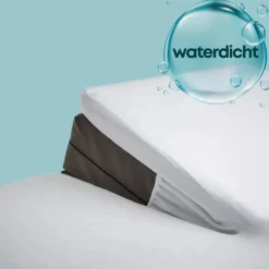 Waterdichte Matrasbeschermer Splittopper Hoeslaken Badstof-Lits-jumeaux (180x...