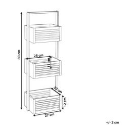 WAVERLY - Badkamerkast - Lichthout - Bamboe