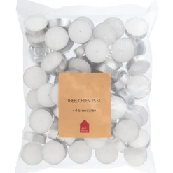 Waxinelichtjes - 75 stuks