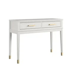 Westerleigh - Consoletafel met 2 laden in wit MDF