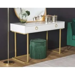 WESTPORT - Kaptafel - Wit - Metaal