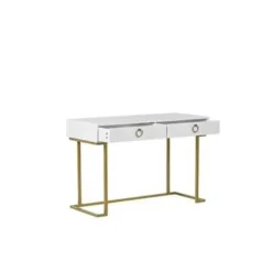 WESTPORT - Kaptafel - Wit - Metaal