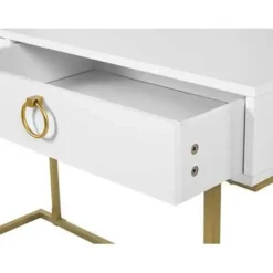 WESTPORT - Kaptafel - Wit - Metaal