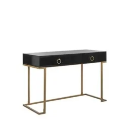 WESTPORT - Kaptafel - Zwart - Metaal