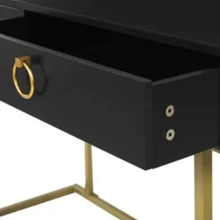 WESTPORT - Kaptafel - Zwart - Metaal