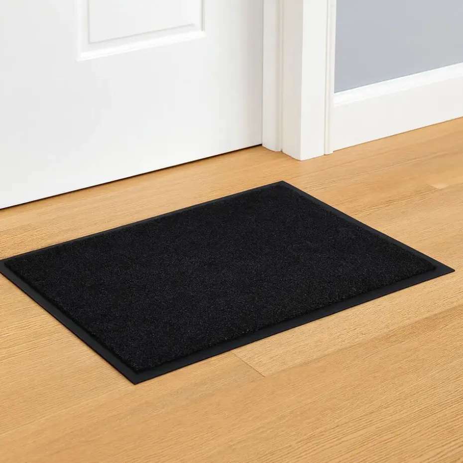 Wicotex Deurmat - droogloopmat - zwart - 60 x 40 cm