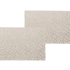 Wicotex tafel placemats Stones - 4x - PVC - taupe - 30 x 43 cm