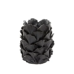 Windlicht Tapanui - Zwart Hout - Ø14cm