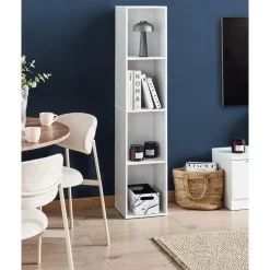 WINNIPEG - Boekenkast 4 planken - Wit - Vezelplaat