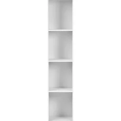 WINNIPEG - Boekenkast 4 planken - Wit - Vezelplaat