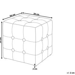 WISCONSIN - Poef - Roze - Stof