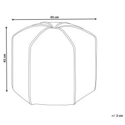 WISHEK - Poef - Mosterdgeel - Fluweel