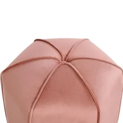 WISHEK - Poef - Roze - Fluweel