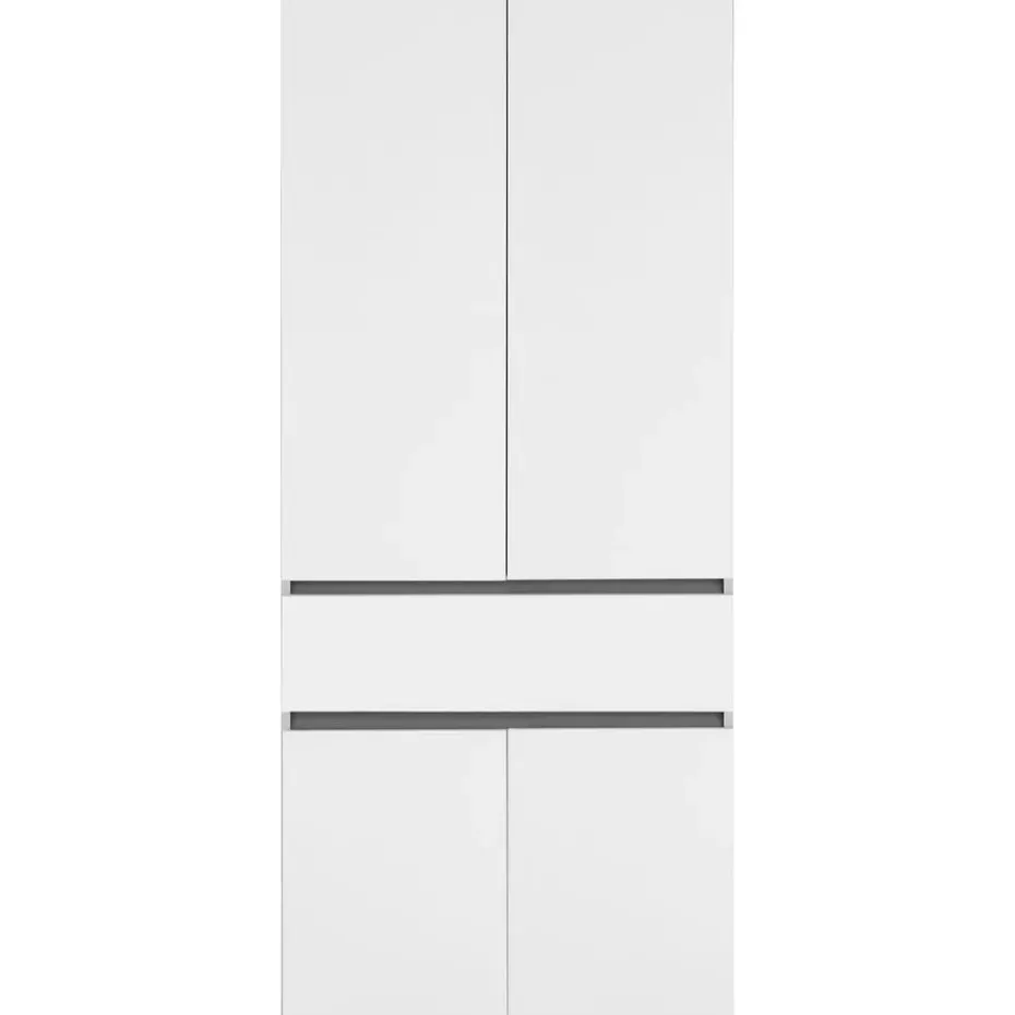 Wisla - Badkamerkast met 2+2 deuren en 1 lade in wit