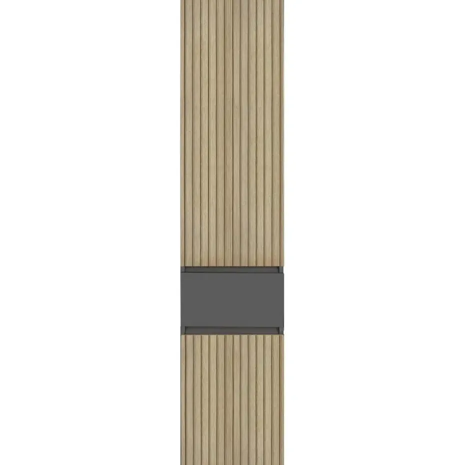 Wisla - Badkamerkast met 1 lade en 2 deuren in houtoptik