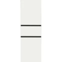 Wisla - Midi-kast 1 lade, 2 deuren in wit/antraciet spaanplaat