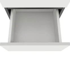 Wisla - Midi-kast 1 lade, 2 deuren in wit/antraciet spaanplaat